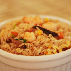 Shrimps and Shiitake Fried Rice