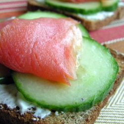 Open-Faced Sandwich on Fennel Bread