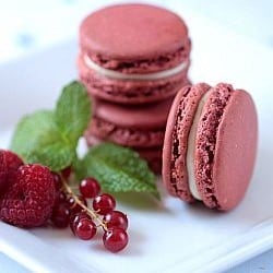 Red Berry Macarons