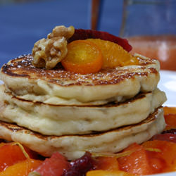 Honey Walnut Pancakes