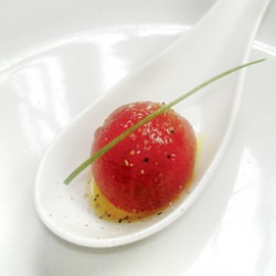 Cherry Tomato with Oyster Tartar