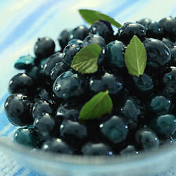 Blueberries in Gin Syrup