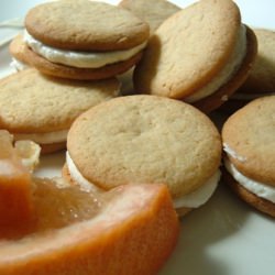 Pink Grapefruit Sandwich Cookies