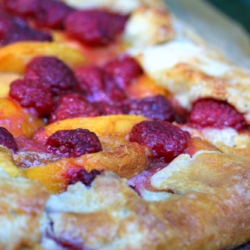 Peach Raspberry Galette