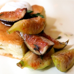 Figs with Olive Oil-Thyme Cake