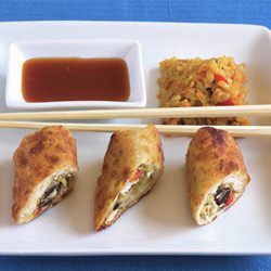 Egg Rolls and Fried Rice