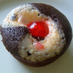 Cherry Choc Black Bottom Cupcakes