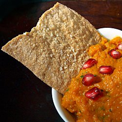 Lavash Crackers w/ Carrot Dip