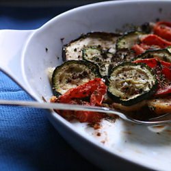 Crisp Tomato, Zucchini and Eggplant