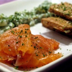 Orange and Fennel Cured Salmon