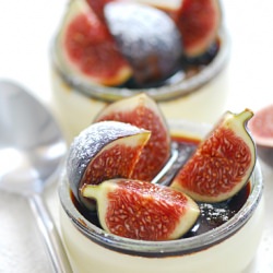 Pot au Creme with Fresh Figs