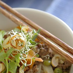 Spring into Ground Beef Laksa