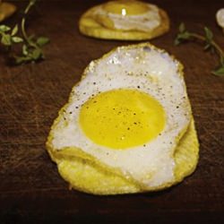 Spanish Tapas. Quail Eggs and Chips.