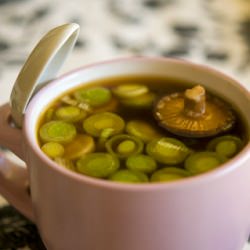 Leek Shiitake Miso Soup