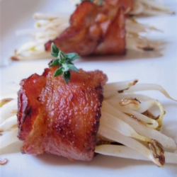 Bacon Wrapped Bean Sprouts