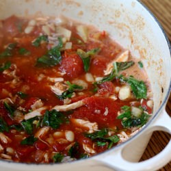 Italian Chicken, Bean & Tomato Soup