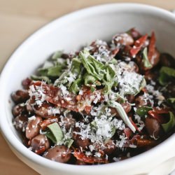 Beans w/Prosciutto, Sage, Pecorino