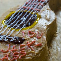 Acoustic Guitar Birthday Cake