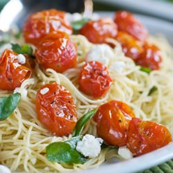 Roasted Tomato, Basil, & Feta Pasta