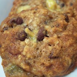 Banana Oatmeal Choco Chip Cookies