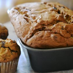 Cream Cheese Swirled Pumpkin Bread