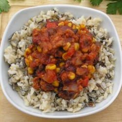 Vegetarian Chili with Rice