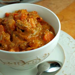 Spiced Lamb and Pumpkin Goulash