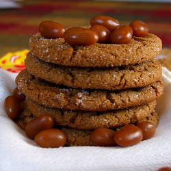 Molasses Cookies with Sugar Babies