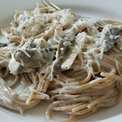 Chicken Alfredo Spaghetti