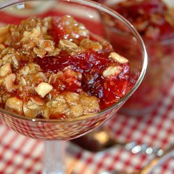 Apple Cranberry Crumble