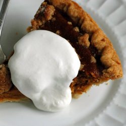 Streuseled Caramel Pumpkin Pie