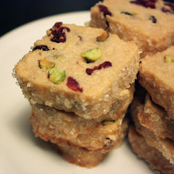 Pistachio Cranberry Icebox Cookies