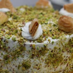 Durian Cake with Pistachio Nut