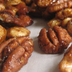 Spicy Glazed Mixed Nuts