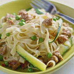 Spicy Sausage Tagliatelle