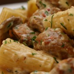 Rigatoni with Sausage and Parmigian