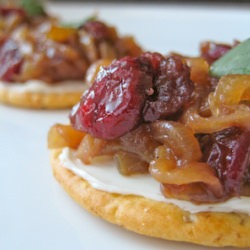 Onion-Cranberry-Cream Cheese Bites