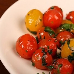 Stir-Fried Cherry Tomatoes & Basil