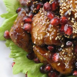 POM: Pomegranates Sesame Chicken