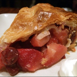 Pear Sour Cherry Pie