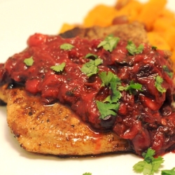 Pork Chops Honey Chipotle Cranberry