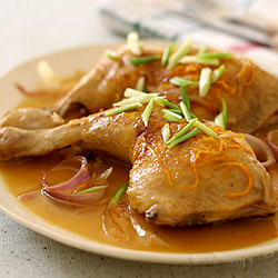 Chicken Drumsticks in Orange Gravy