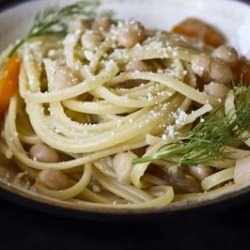 Linguine w/ Cabbage and Butter Beans