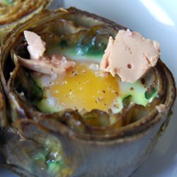 Artichoke’s Nest with Quail egg