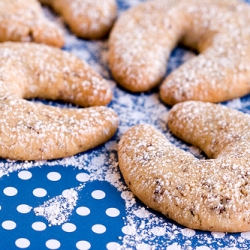 Chocolate Flecked Almond Crescents