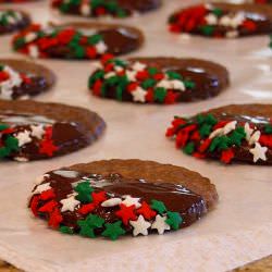 Espresso Shortbread Cookies