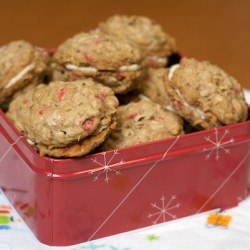 Peppermint Crunch Sandwich Cookies