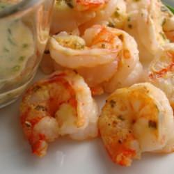 Shrimp with Chive Butter