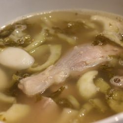 Duck and Rice Cake Soup