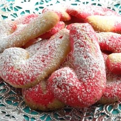 Candy Cane Butter Cookies